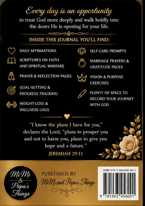 God Orchestrates Open Doors: 120 Faith Wellness and Purpose Journal