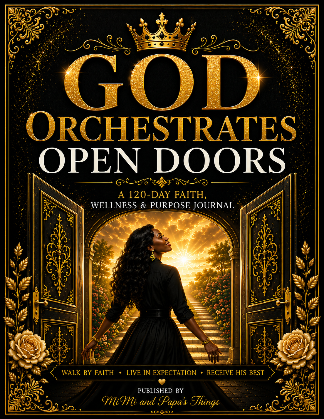 God Orchestrates Open Doors: 120 Faith Wellness and Purpose Journal